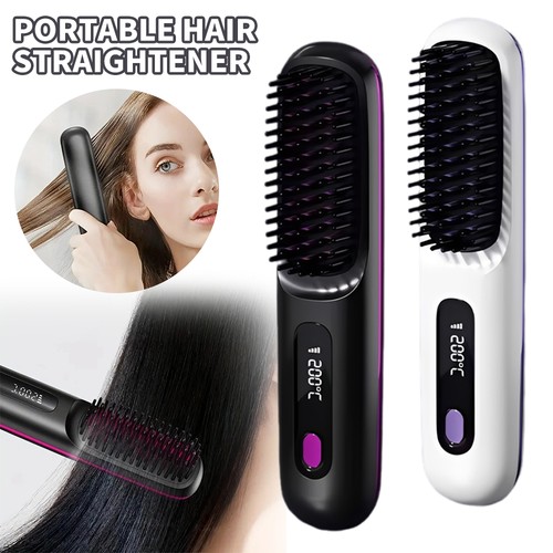 Kabellose haarglätter bürste - haarglätter,
